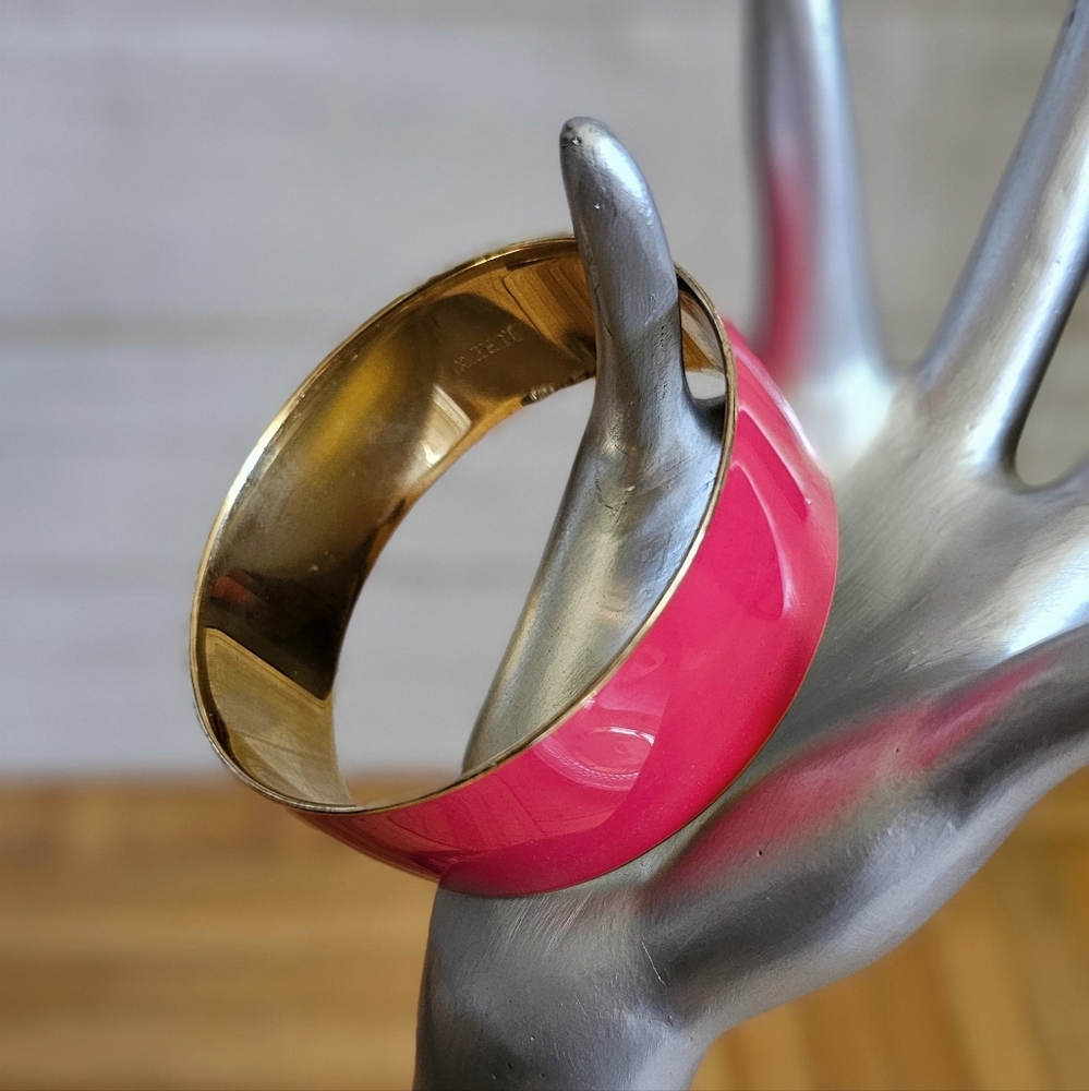 J Crew Wide Enamel Bracelet. Enamel Bangle.